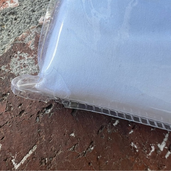 Pine Cone Hill Ruched Standard Pillow Case Set Combed Cotton NIP White/Champagne - Picture 4 of 5